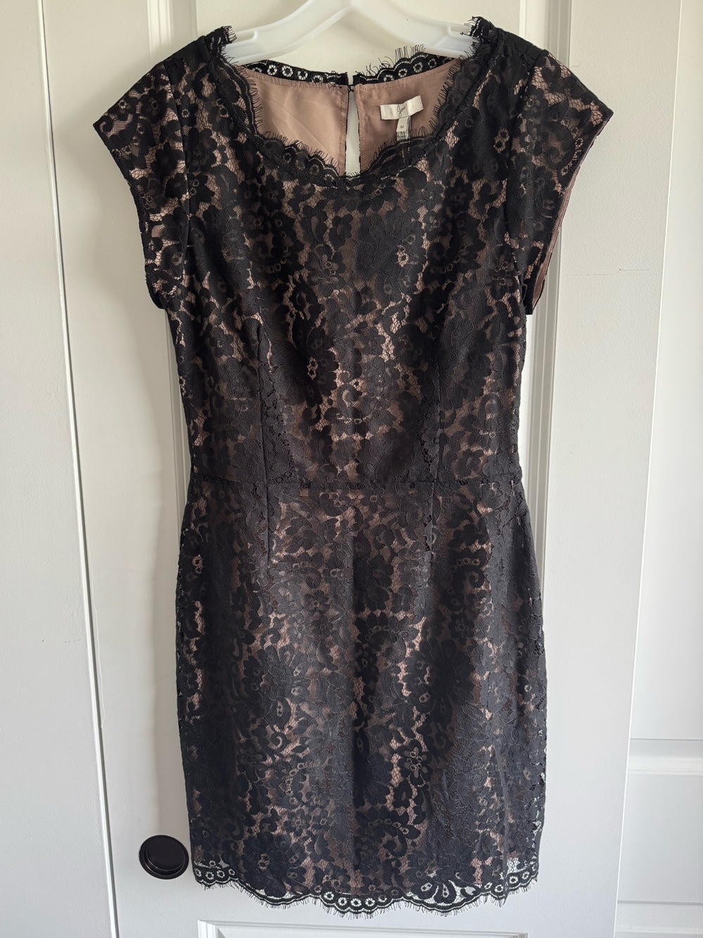 Joie Maribeth black lace dress